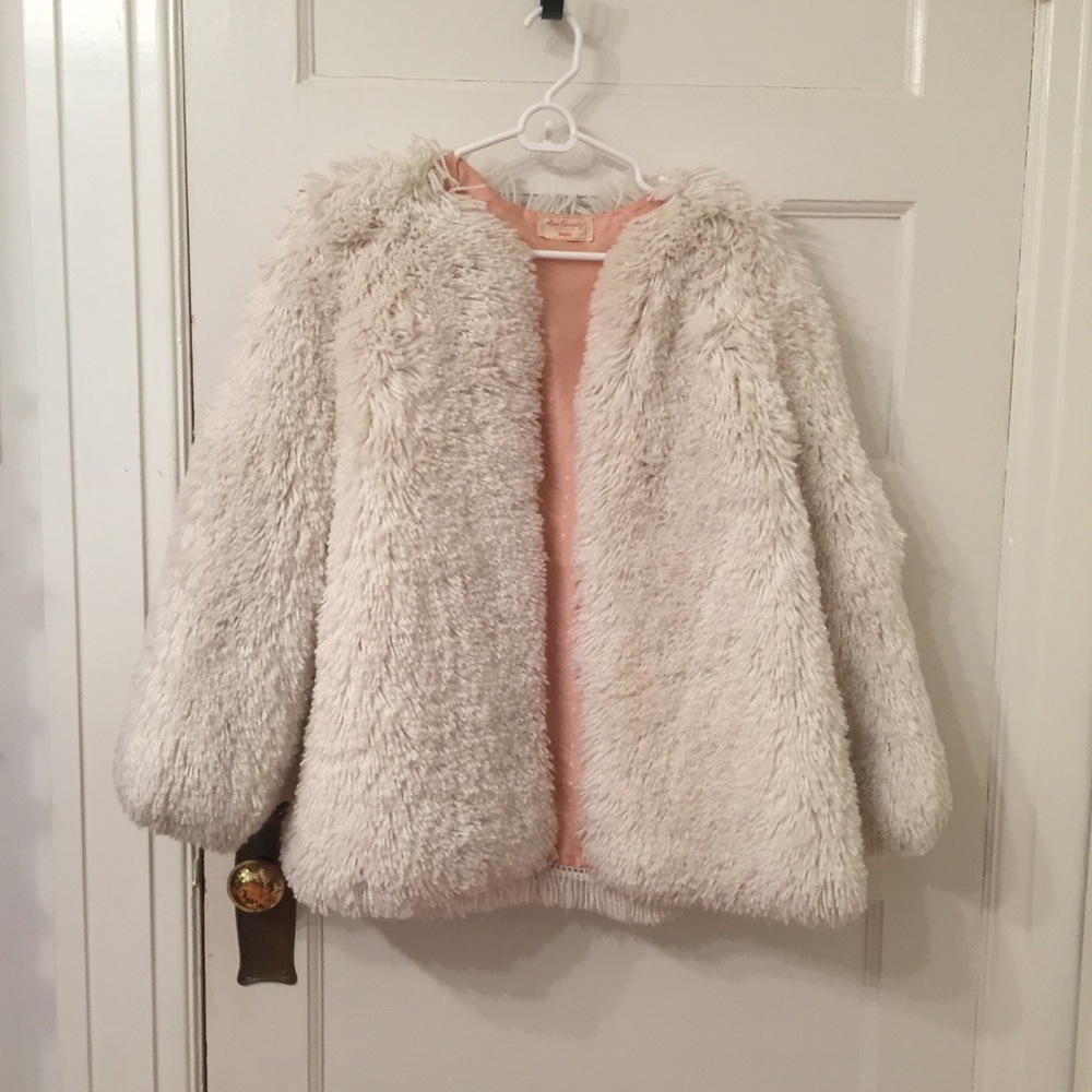 White Shag Statement Jacket